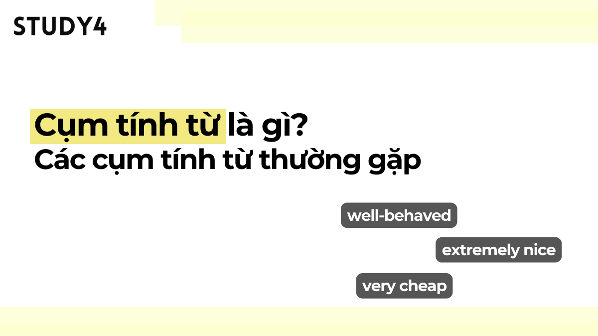 Cụm tính từ là gì? các cụm tính từ tiếng anh thường gặp