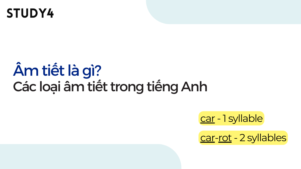 Syllable là gì? Các loại âm tiết trong tiếng Anh