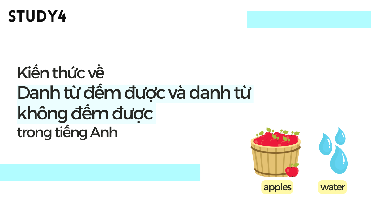 Danh từ đếm được và danh từ không đếm được trong tiếng Anh